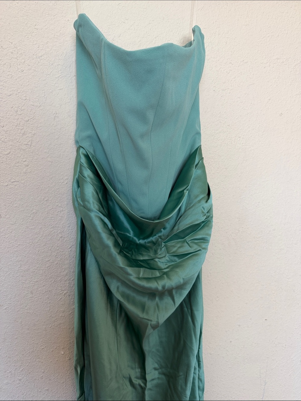 House of CB Persephone Jade Strapless Corset Maxi Dress Green Womens Size M D-DD - Picture 11 of 15